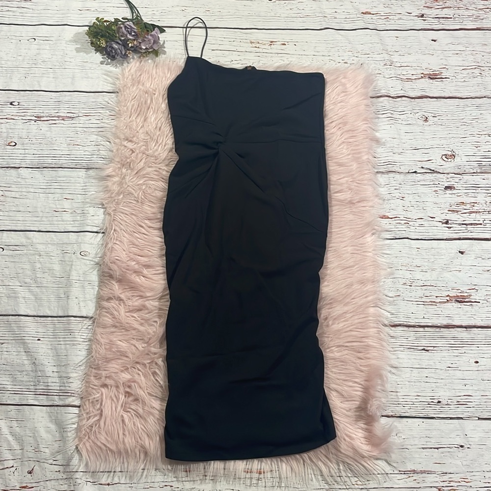 NWT Nookie Lust one shoulder midi dress black - Picture 2 of 10